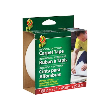 Duck Brand Duck 1.88 in. W X 75 ft. L Reversible Scrim Indoor and Outdoor Carpet Tape 286372